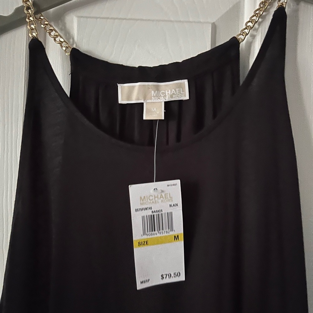 BRAND NEW Michaels Kors Black Top Sz M
